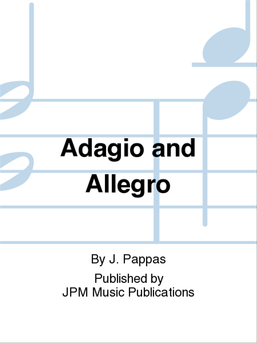 Adagio and Allegro Adagio and Allegro Clarinet Trio scores gallery preview page 1