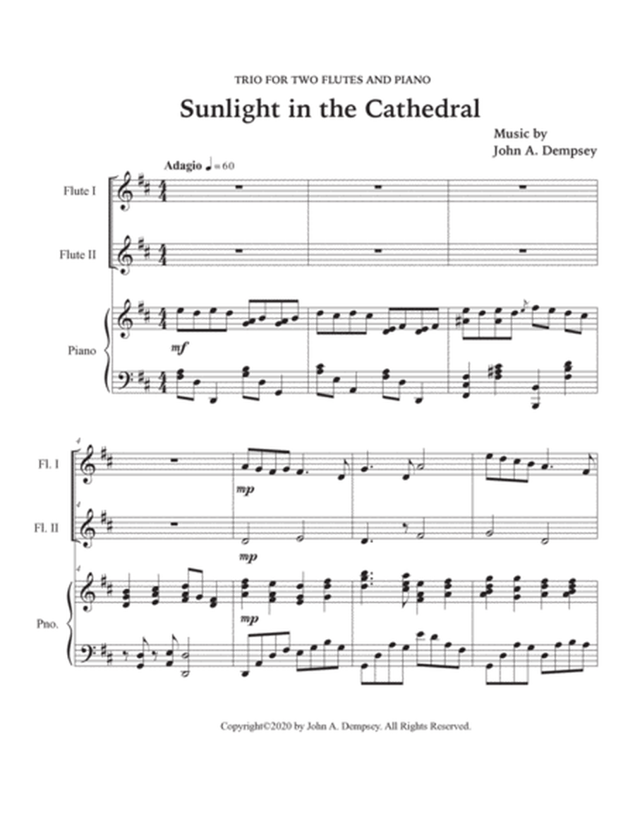 Sunlight in the Cathedral (Trio for Two Flutes and Piano) image number null