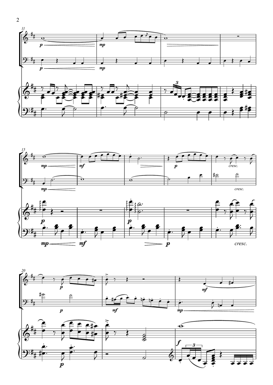 Life Is Beautiful (la Vita E Bella) Woodwind Duet scores gallery preview page 2
