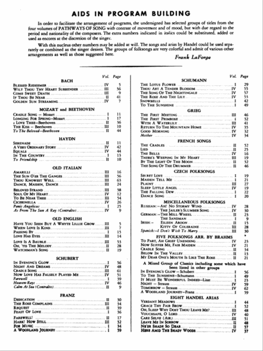 Pathways of Song, Volume 1 image number null