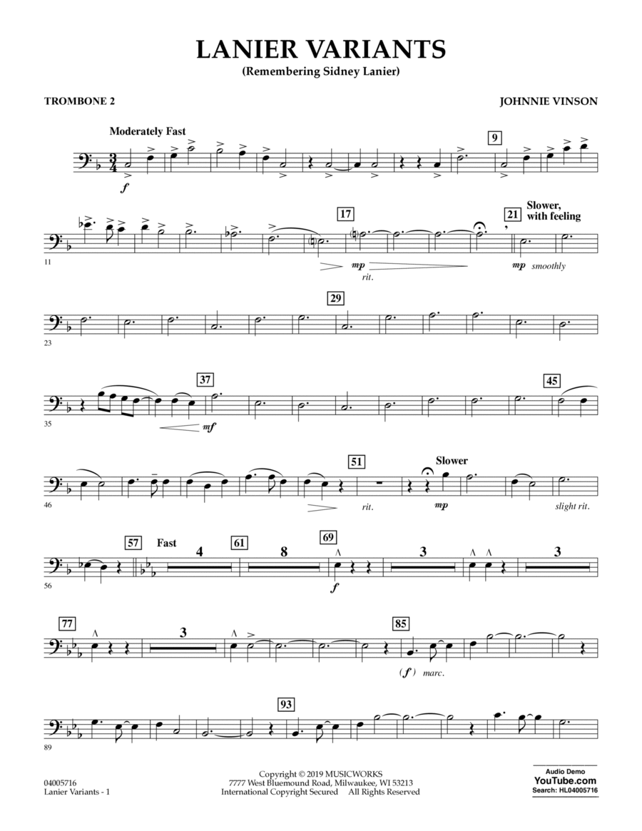 Lanier Variants - Trombone 2