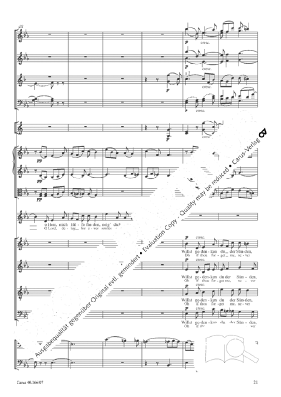 Hymn; Three sacred songs; fugue (Hymne; Drei geistliche Lieder und Fuge) Orchestra scores gallery preview page 22