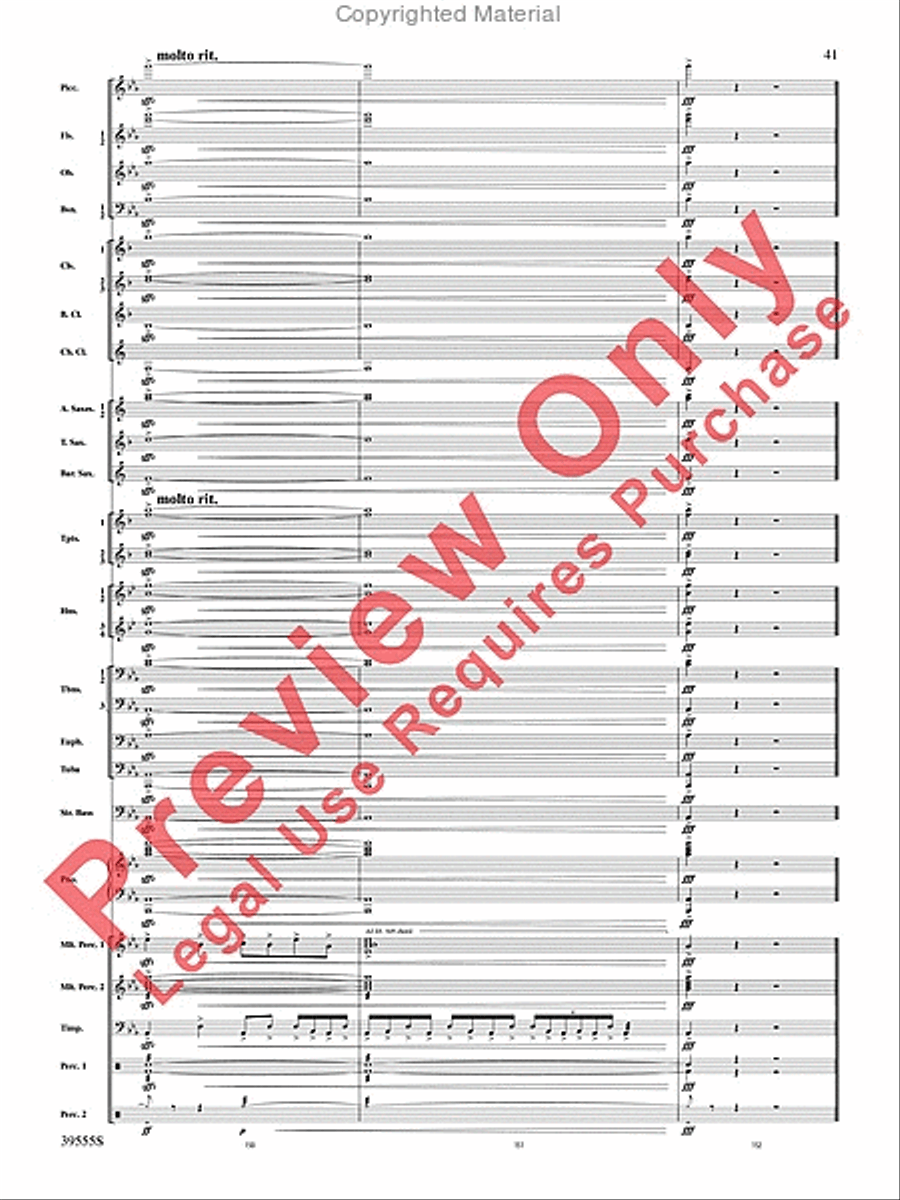 And Hope Led Them Home Concert Band scores gallery preview page 42