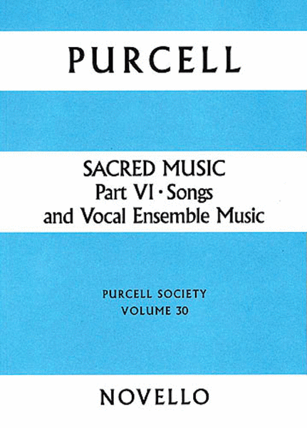 Sacred Music Part 6: Songs and Vocal Ensemble