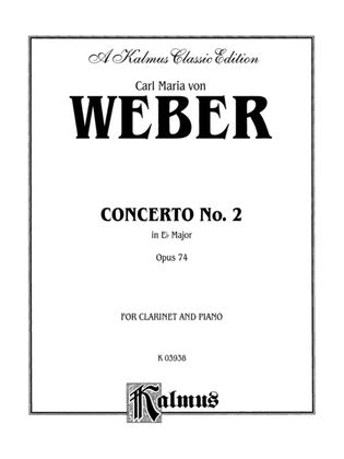 Book cover for Weber: Concerto No. 2 in E flat Major, Op. 74
