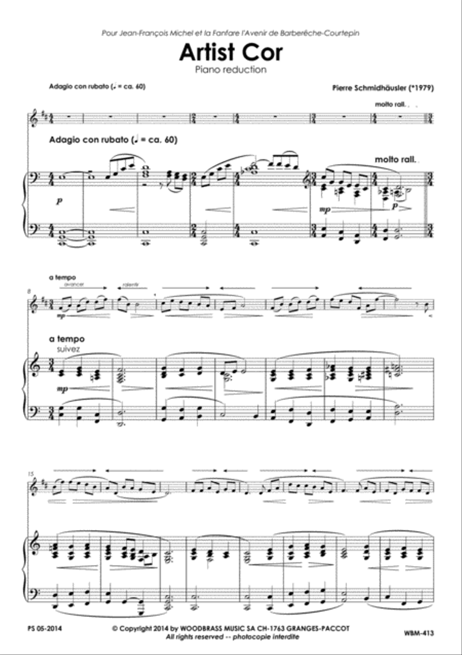 Artist Cor Artist Cor Trumpet Solo scores gallery preview page 2