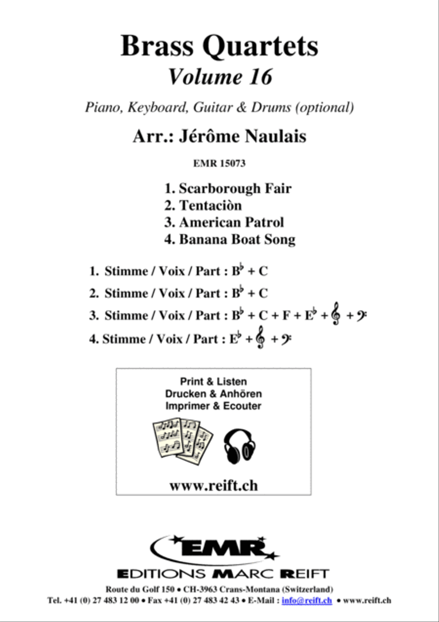 Brass Quartets Vol. 16 Brass Ensemble scores gallery preview page 2