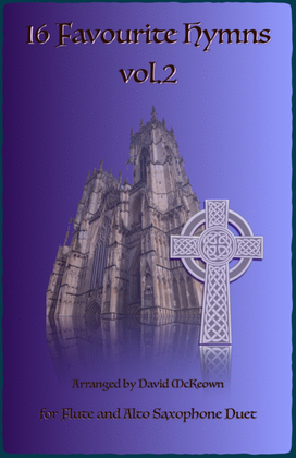 Book cover for 16 Favourite Hymns Vol.2 for Flute and Alto Saxophone Duet