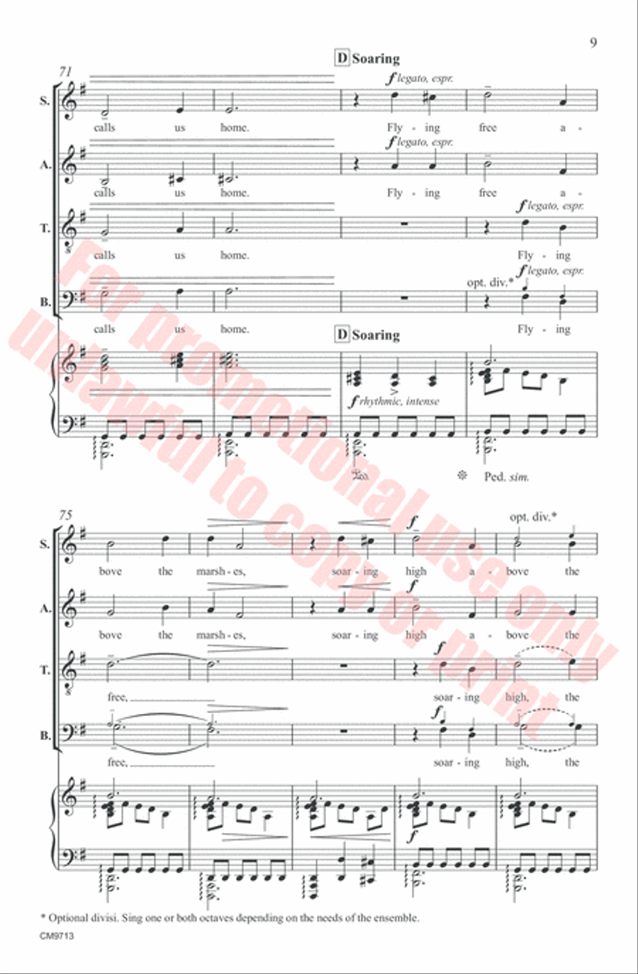 Song of the Sound 4-Part scores gallery preview page 9