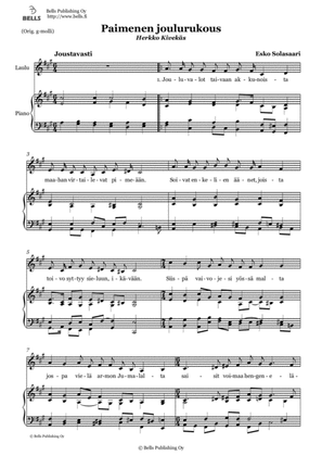 Paimenen joulurukous (F-sharp minor)