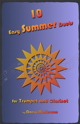 Book cover for 10 Easy Summer Duets for Trumpet and Clarinet