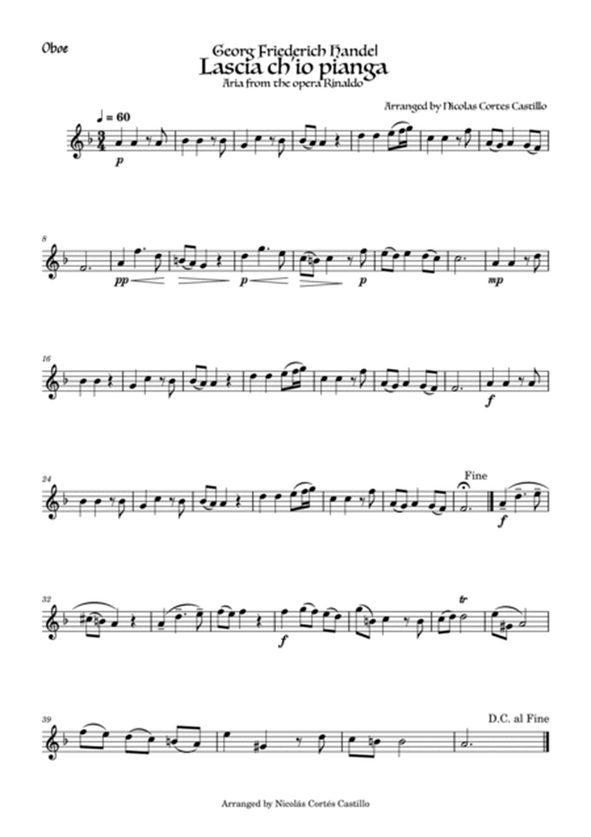 Handel - Lascia ch'io pianga for Reed Trio image number null