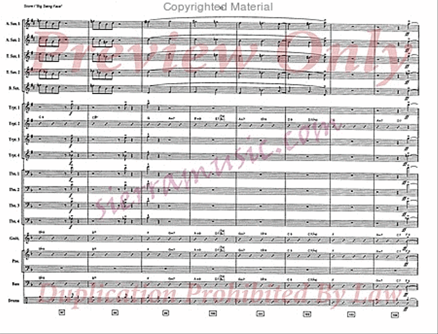 Big Swing Face Jazz Ensemble scores gallery preview page 13