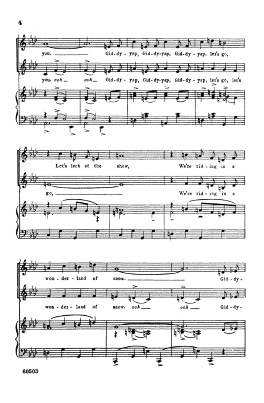 Sleigh Ride Choir scores gallery preview page 3
