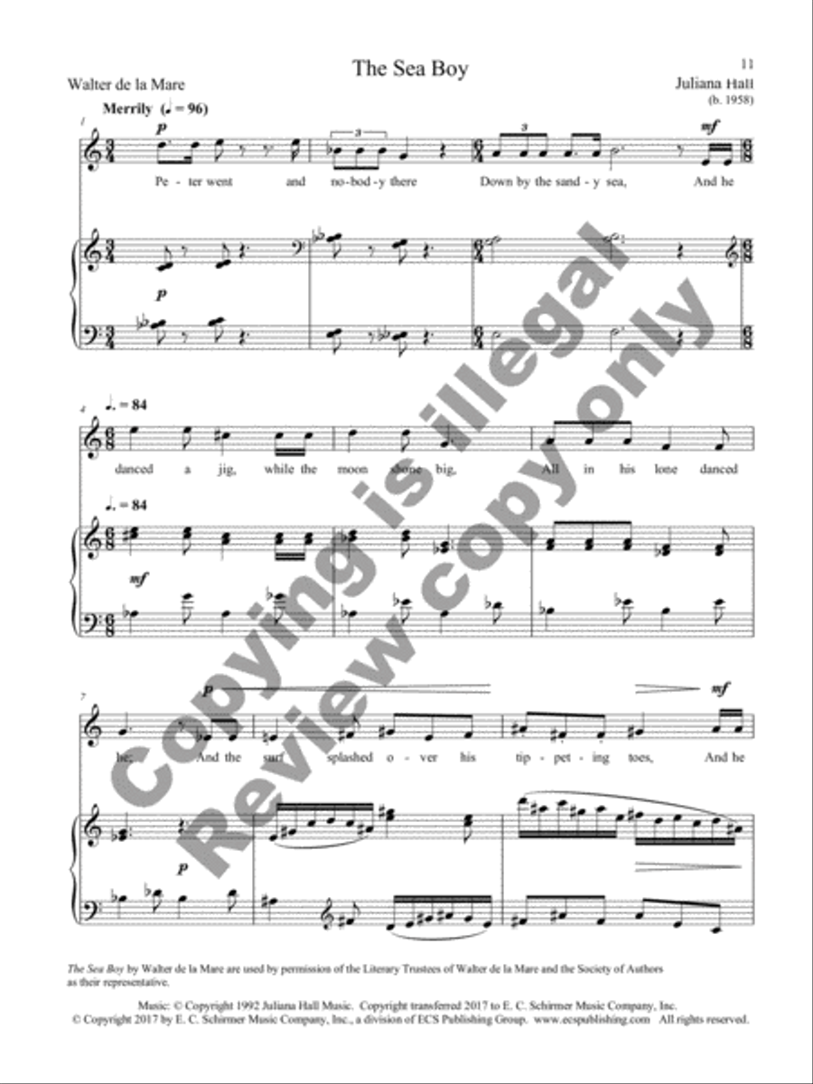 Peacock Pie Tenor Voice scores gallery preview page 5