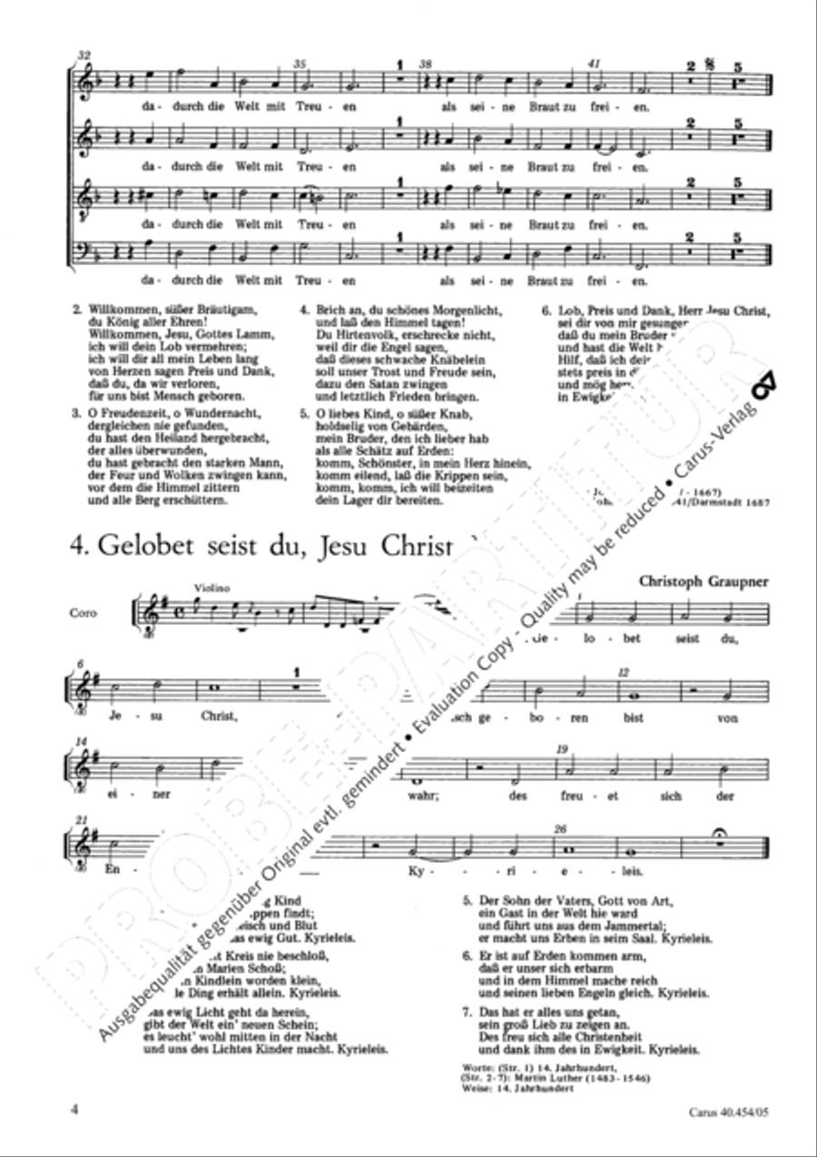 Weihnachtschorale Choir scores gallery preview page 5