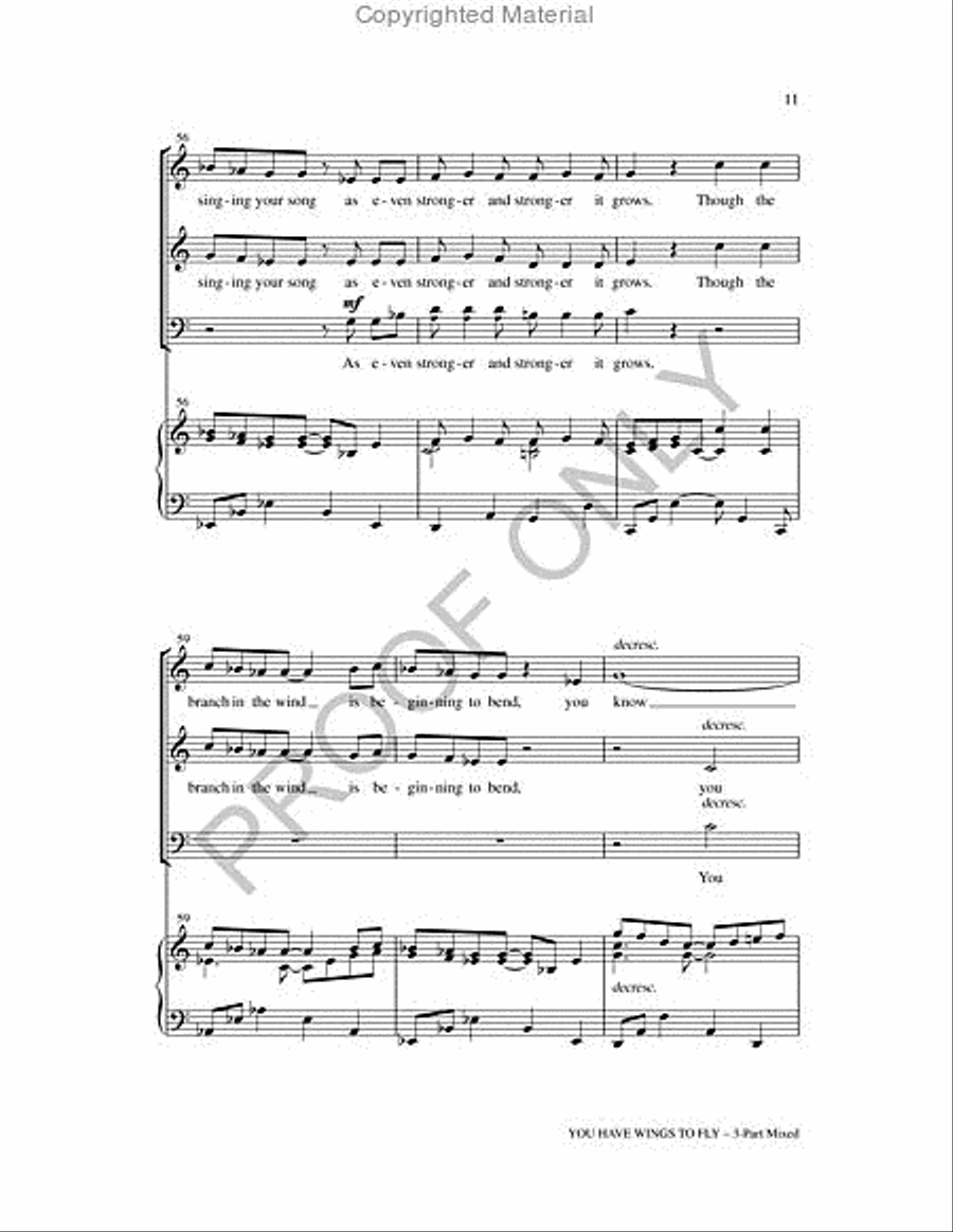 You Have Wings To Fly 2-Part scores gallery preview page 11