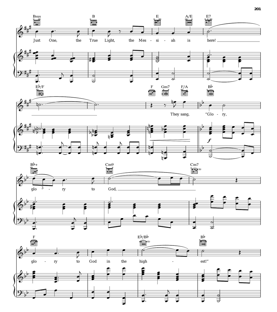 Our Blessed Savior Came Piano, Vocal, Guitar scores gallery preview page 7