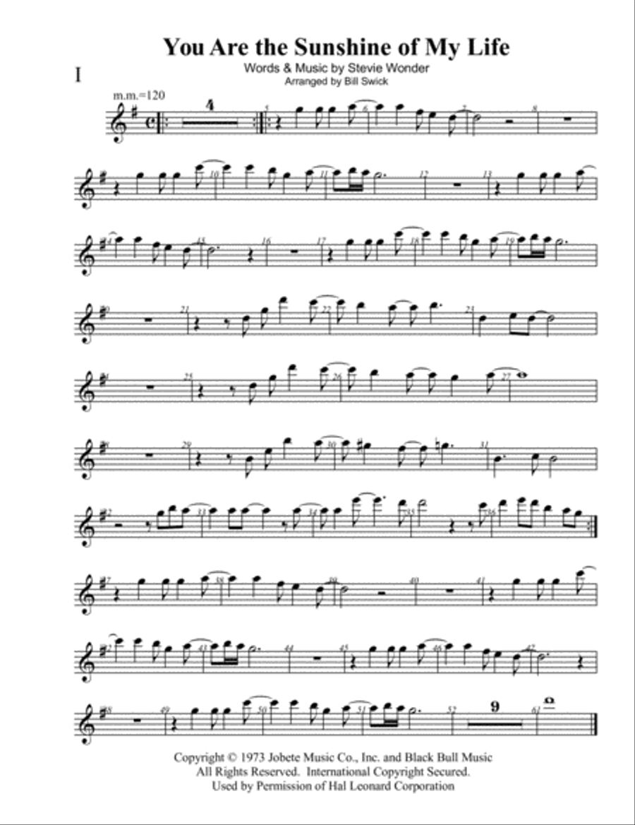 You Are The Sunshine Of My Life Electric Guitar scores gallery preview page 5