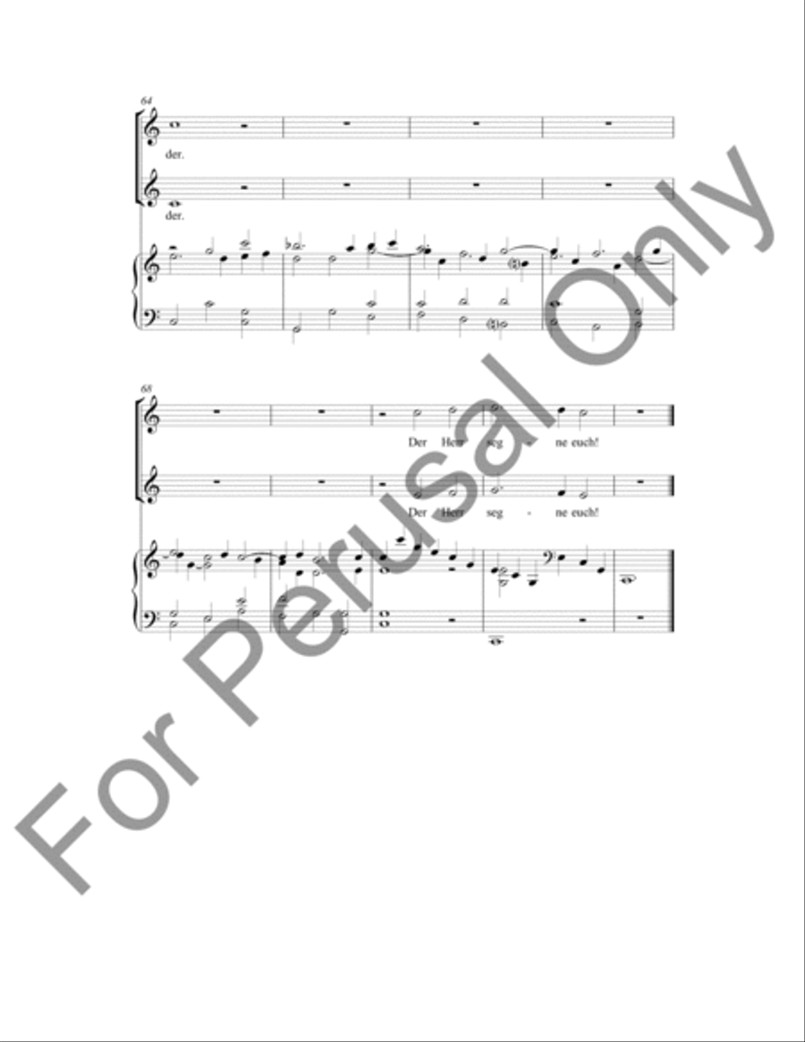 Der Herr Segne Euch (Choral Score) SA scores gallery preview page 7