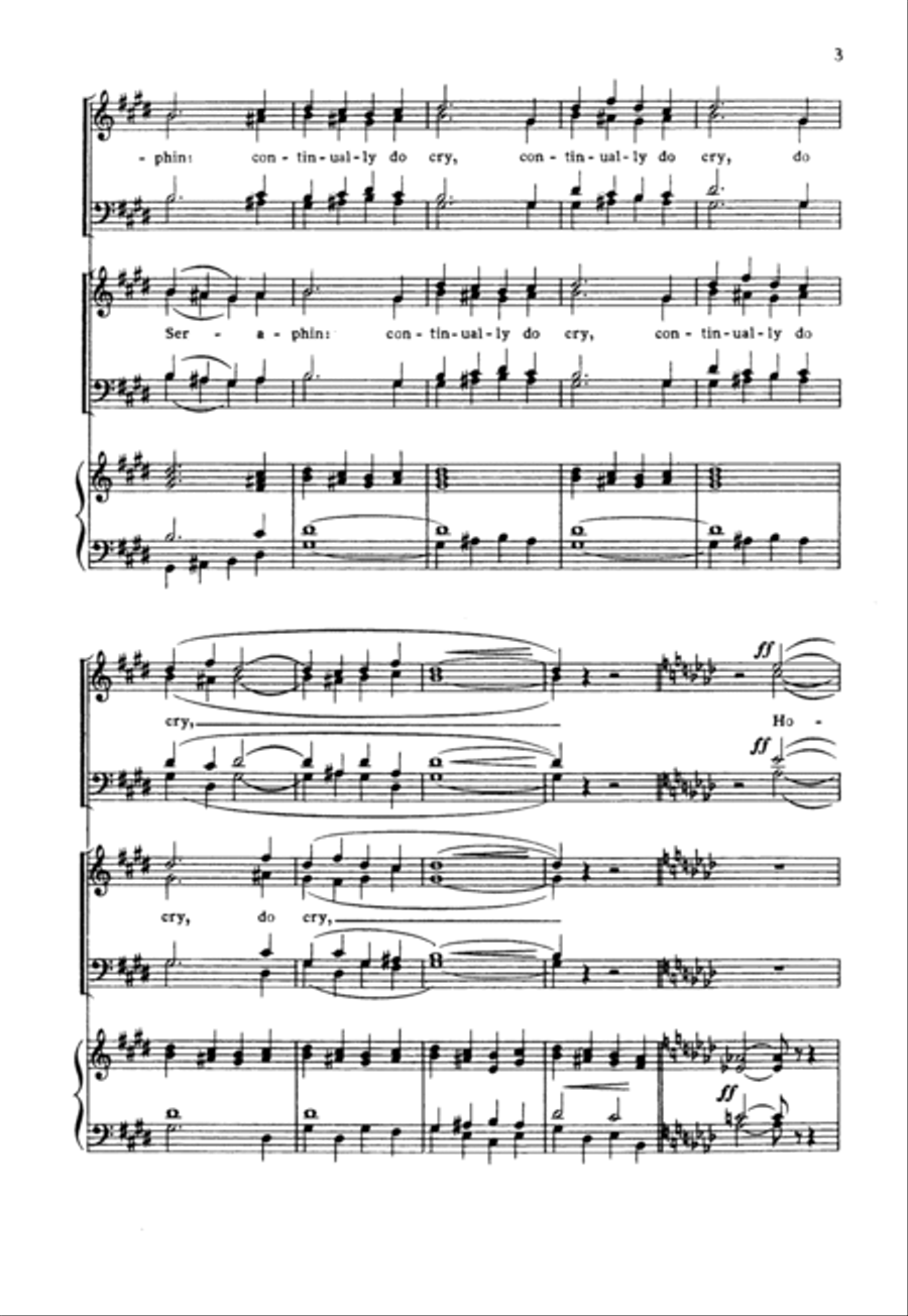 Te Deum in G 4-Part scores gallery preview page 3