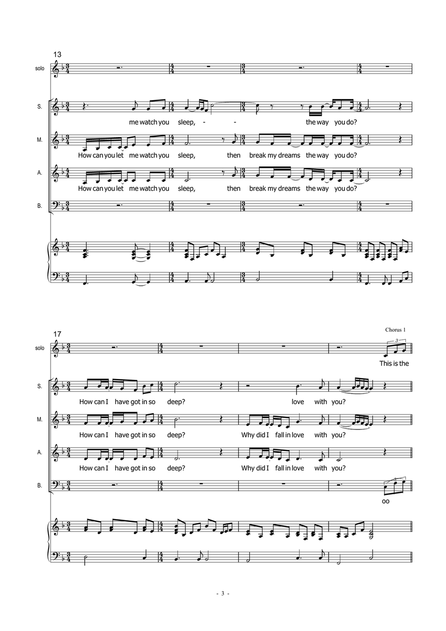 The Closest Thing To Crazy Choir scores gallery preview page 3