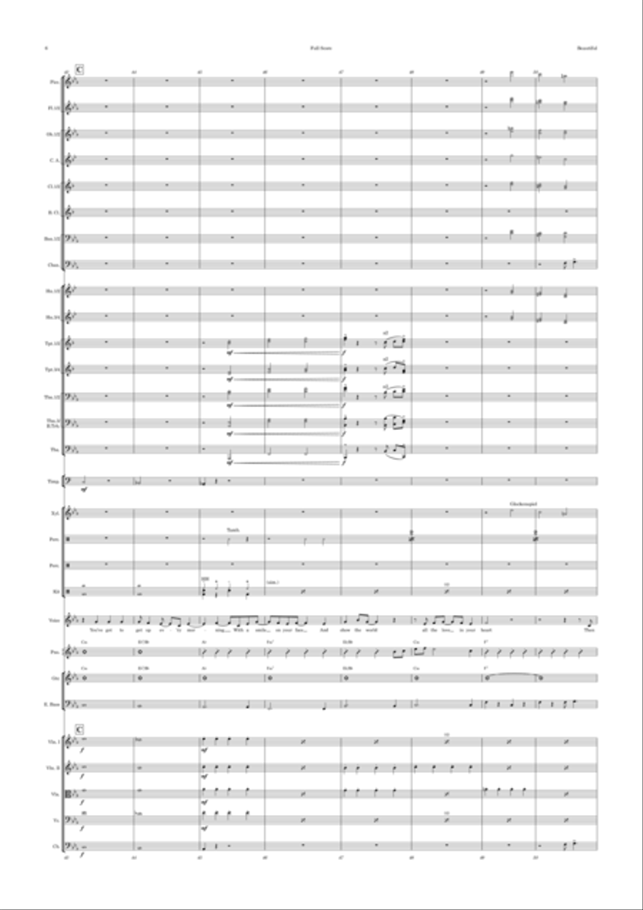Beautiful Beautiful Full Orchestra scores gallery preview page 6