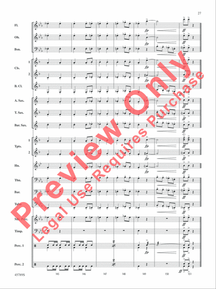 Images of Spain Concert Band scores gallery preview page 27