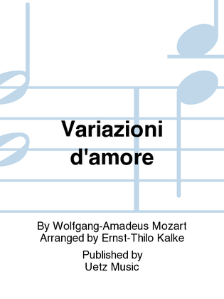 Book cover for Variazioni d'amore