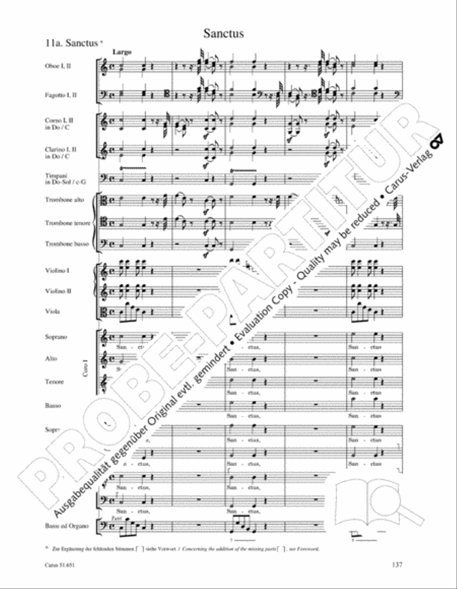 C Minor Mass, K. 427 (Missa in c KV 427) 4-Part scores gallery preview page 153