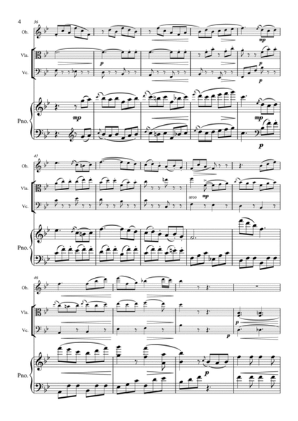 Beethoven - Rondo Op.49 - Oboe, Viola Cello Piano, Piano Quartet
