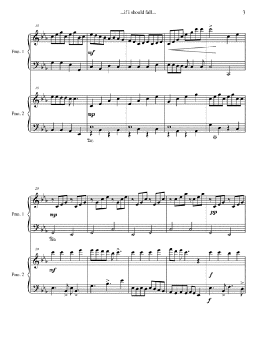 …if I should fall… (standing on the edge) Piano scores gallery preview page 3