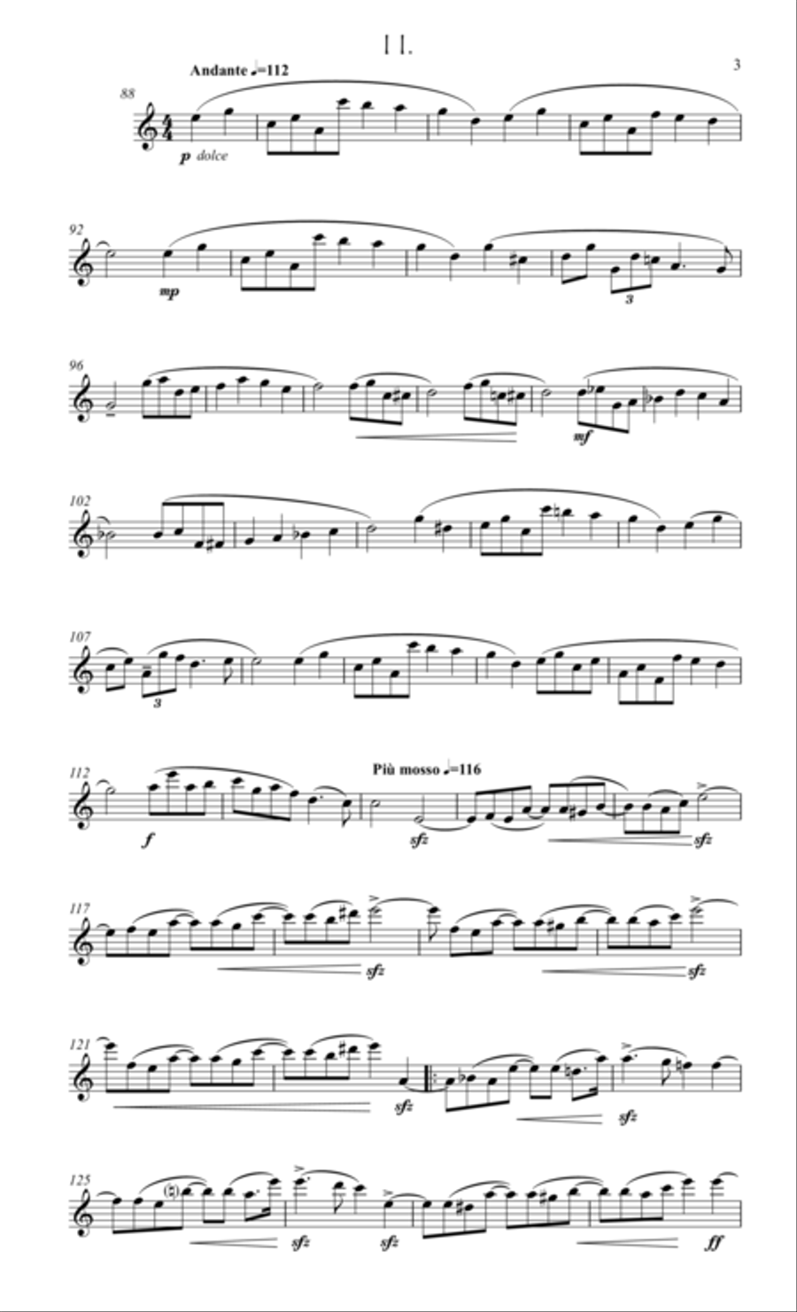 Schumann, 3 Romances for flute & piano Schumann, 3 Romances for flute & piano Flute Solo scores gallery preview page 4