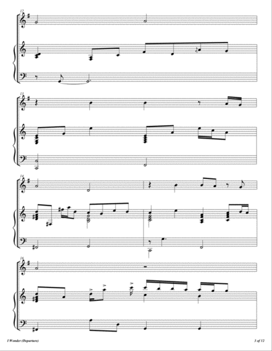 I Wonder Horn scores gallery preview page 4