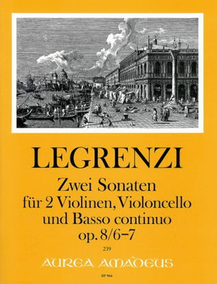 Book cover for 2 Sonatas op. 8/6-7