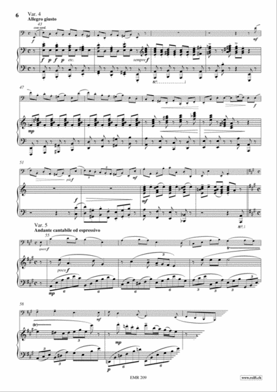 Thema und Variationen Thema und Variationen Bass Trombone scores gallery preview page 7