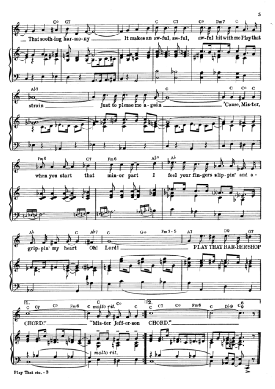 Play That Barber Shop Chord Voice scores gallery preview page 4
