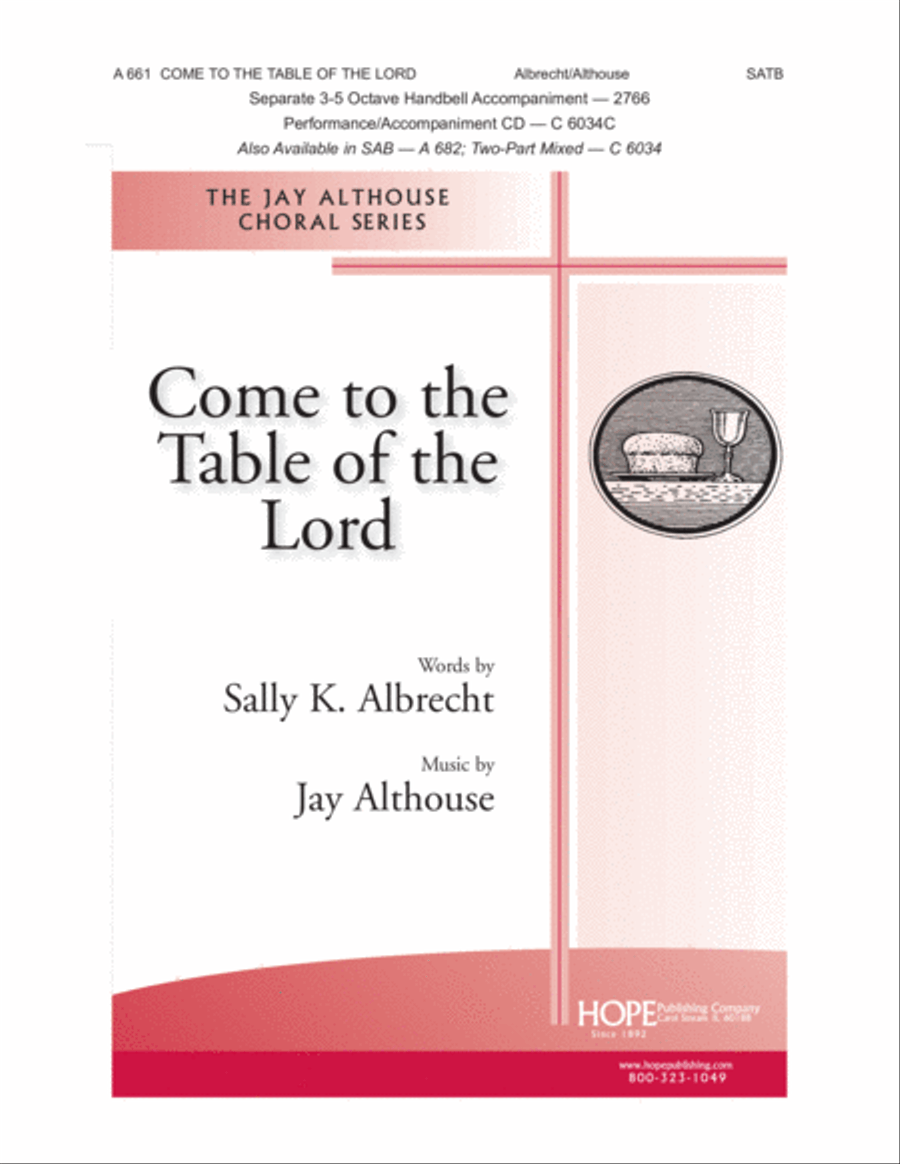 Come to the Table of the Lord Choir scores gallery preview page 1