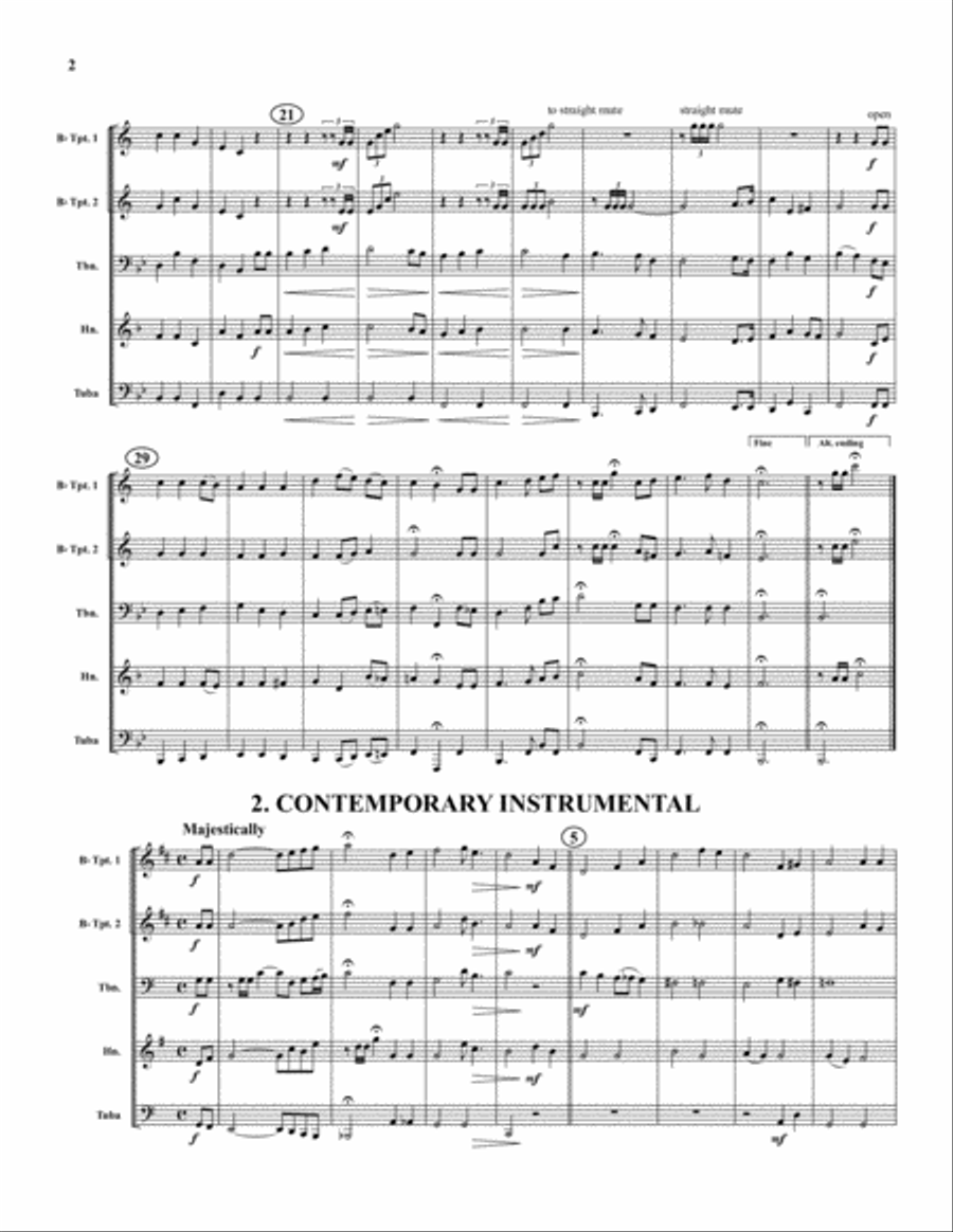 Star Spangled Banner Star Spangled Banner Brass Quintet scores gallery preview page 2