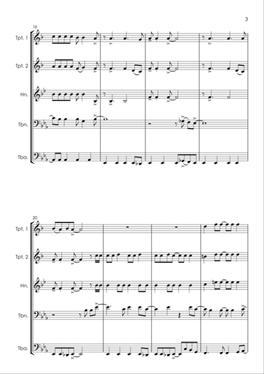 Cigarettes & Alcohol Horn scores gallery preview page 5