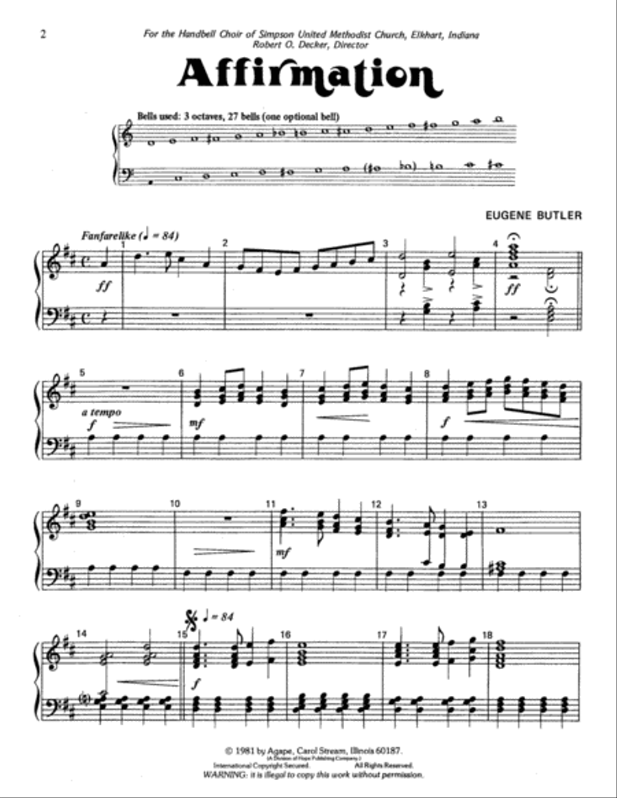 Affirmation and Litany 3-Octaves scores gallery preview page 9