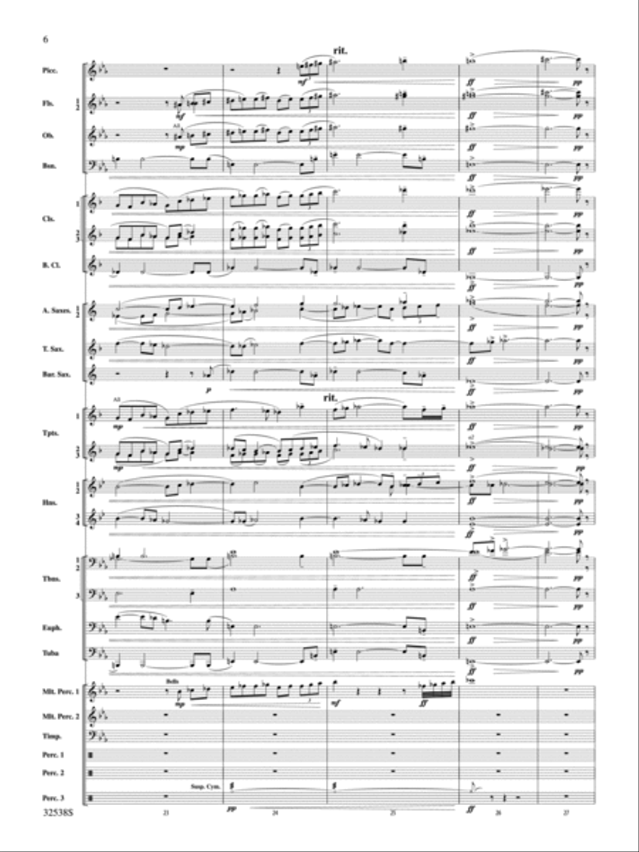 Ghost Dances Concert Band scores gallery preview page 5