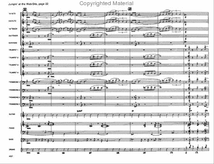 Jumpin' At the Website Jumpin' At the Website Jazz Ensemble scores gallery preview page 22