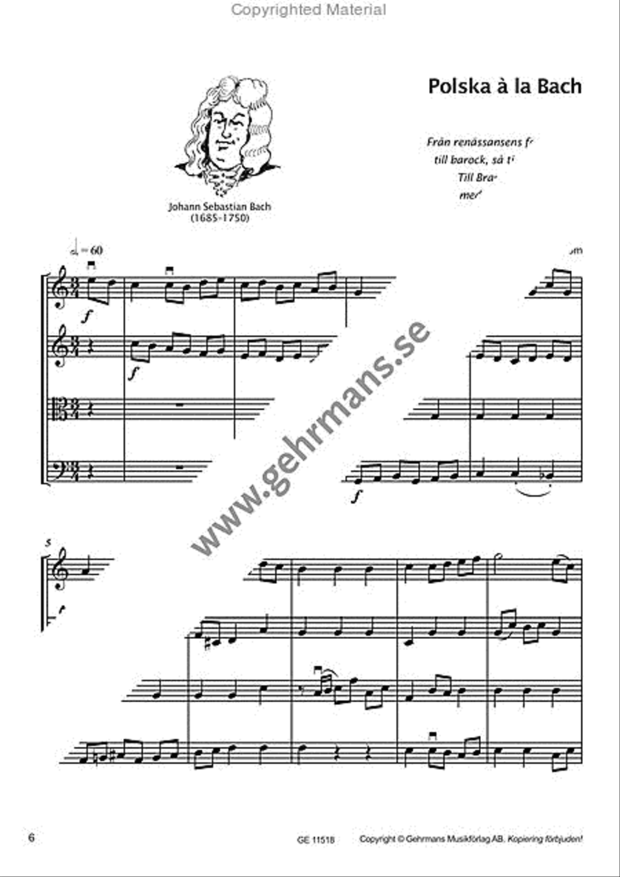 Polska efter Viksta-Lasse String Quartet scores gallery preview page 5