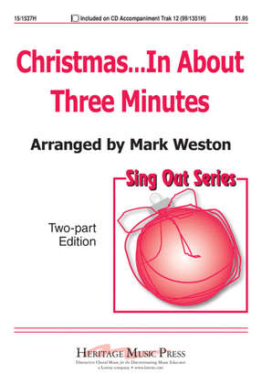 Book cover for Christmas...In About Three Minutes