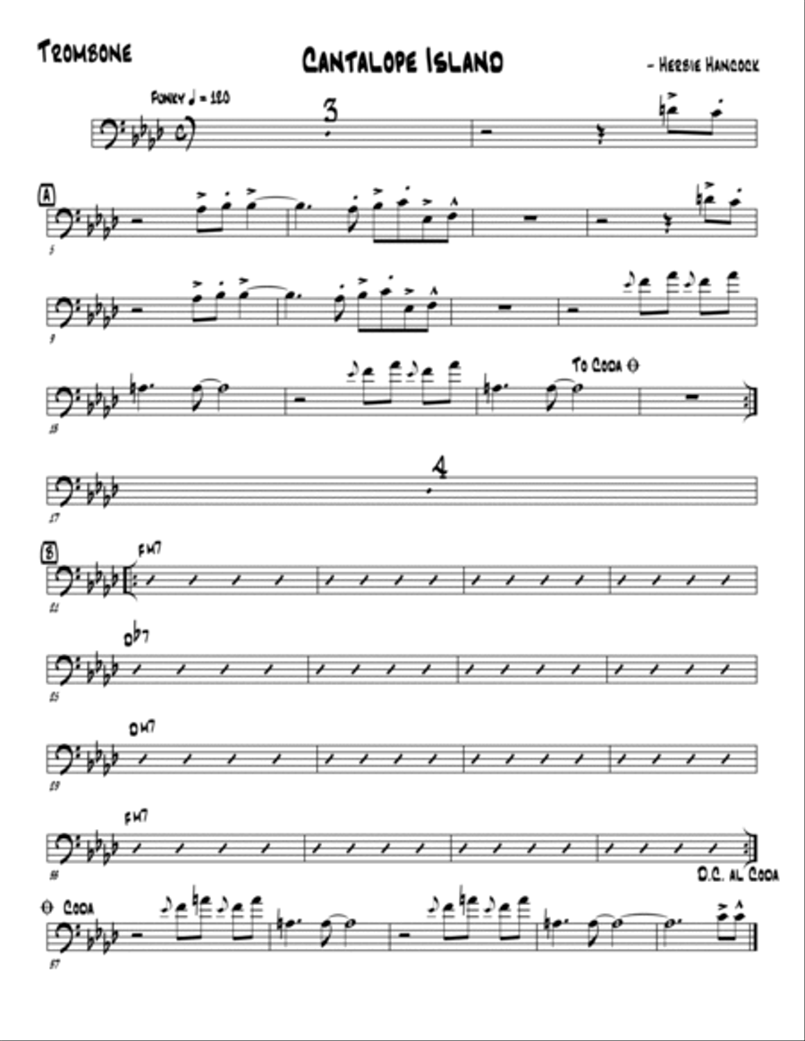 Cantaloupe Island Cantaloupe Island Jazz Ensemble scores gallery preview page 6