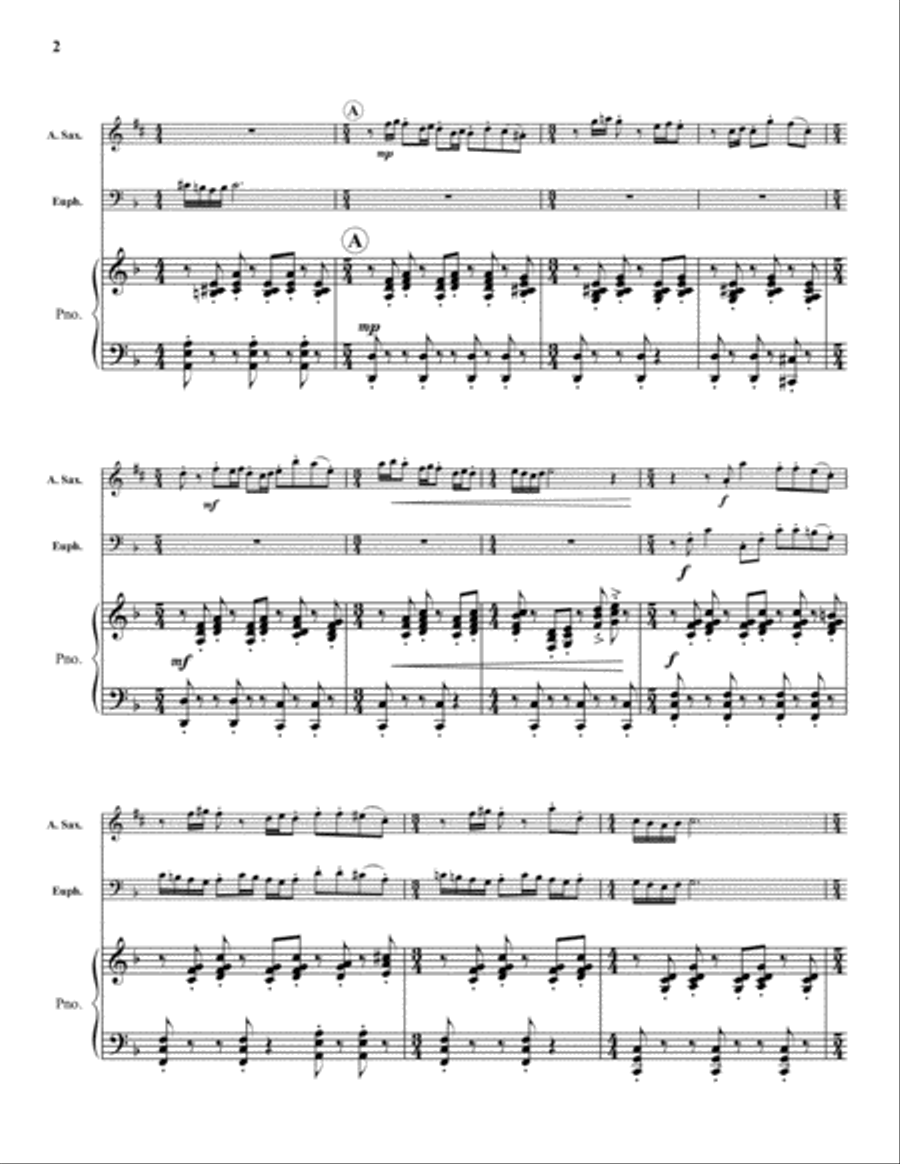 Conversations Saxophone scores gallery preview page 2