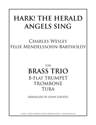 Hark! The Herald Angels Sing - Trumpet, Trombone, Tuba (Brass Trio)