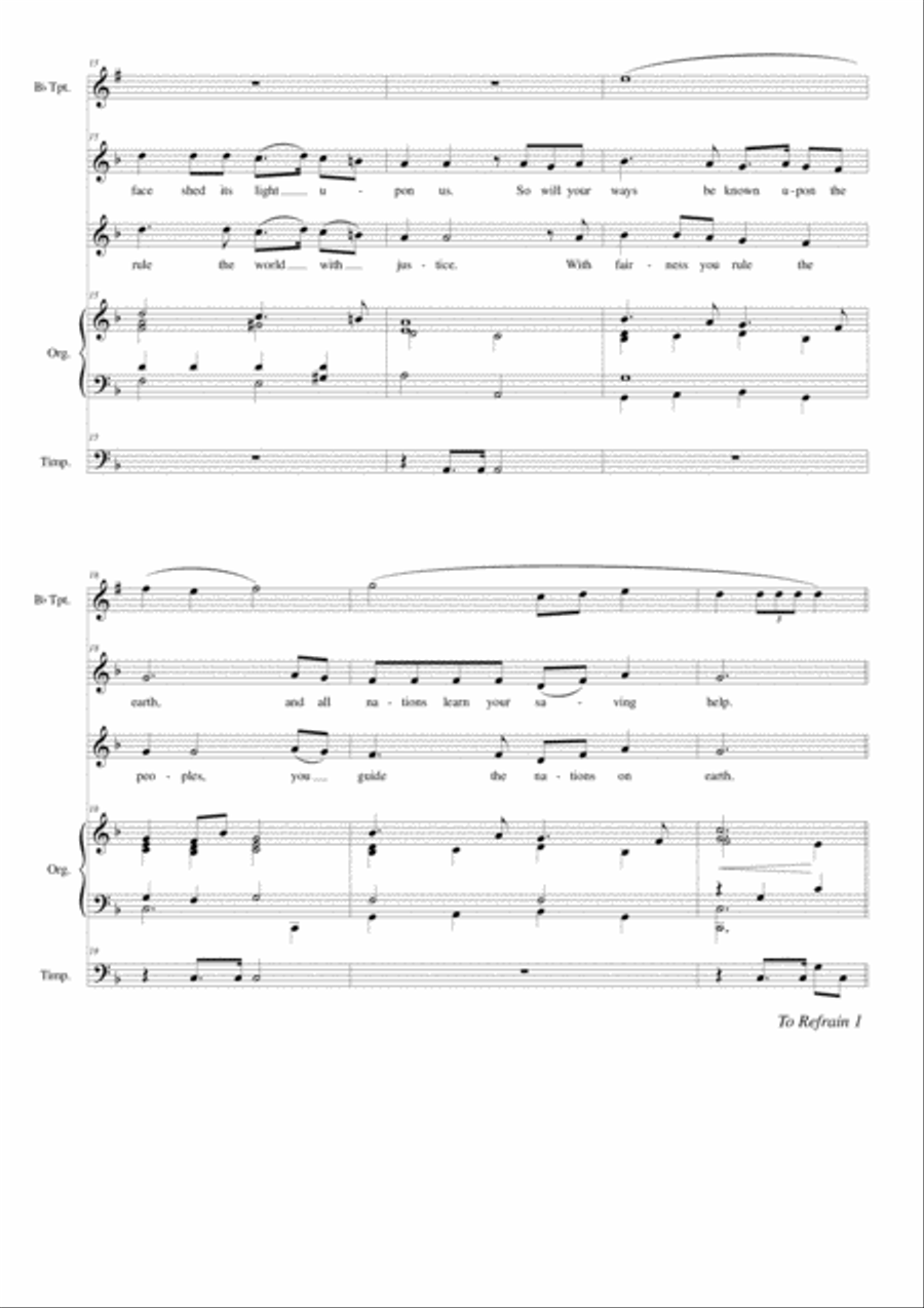 Psalm 66: Let the Peoples Praise You 4-Part scores gallery preview page 4