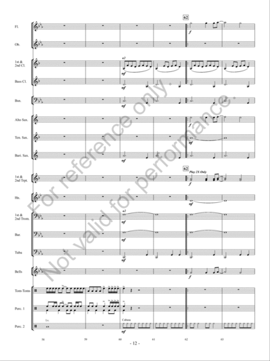 Mask Of The Avenger Mask Of The Avenger Concert Band scores gallery preview page 11